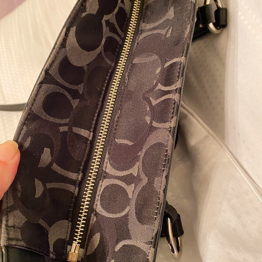 Coach black fabric tote - Picture 3 of 8